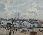 Pissarro, Camille - L'Anse des Pilotes, Le Havre, matin, soleil, marée montante
