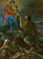 David, Jacques Louis - Heiliger Rochus bittet Maria um Heilung für Pestkranke