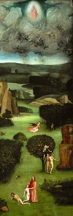 Bosch, Hieronymus - Weltgerichtstriptychon (Linke Tafel)