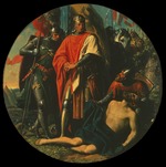 Blaas, Karl von - Rudolf I. von Habsburg an der Leiche Ottokars bei Dürnkrut 1278 