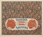 Moser, Koloman - Gewebter Bodenbelag Neptun 