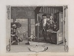 Hogarth, William - Der Fleißige, der Liebling seines Prinzipals und im Besitz von dessen Vertrauen. Folge Fleiß und Faulheit (Industry and Idlene