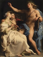 Batoni, Pompeo Girolamo - Apollo, Musik und Geometrie