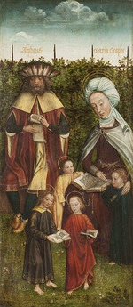 Meister der Familie der Heiligen Anna - Die Familie der Heiligen Anna (Triptychon, rechte Tafel)