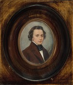 Unbekannter Künstler - Porträt von Frédéric Chopin (1810-1849)