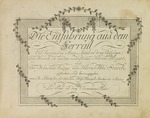 Unbekannter Künstler - Titelseite der Erstausgabe der Partitur der Oper Entführung aus dem Serail von Wolfgang Amadeus Mozart