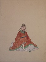 Chinesischer Meister - Porträt von Dichter Du Fu (712-770) 