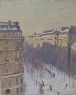 Caillebotte, Gustave - Boulevard Haussmann, effet de neige