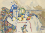 Cézanne, Paul - Nature morte avec pot au lait, melon et sucrier 