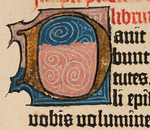 Unbekannter Künstler - Die Gutenberg-Bibel. Initiale D