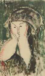 Modigliani, Amedeo - Porträt von Beatrice Hastings