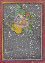 Unbekannter Künstler - Garuda trägt Vishnu und Lakshmi