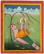 Unbekannter Künstler - Garuda trägt Vishnu 