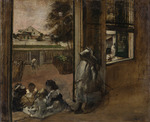 Degas, Edgar - Hof eines Hauses in New Orleans