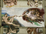 Buonarroti, Michelangelo - Die Erschaffung Adams (Deckenfresko in der Sixtinischen Kapelle)