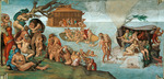 Buonarroti, Michelangelo - Die Sintflut (Deckenfresko in der Sixtinischen Kapelle)