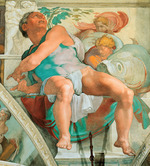 Buonarroti, Michelangelo - Propheten und Sibyllen: Jona (Deckenfresko in der Sixtinischen Kapelle)