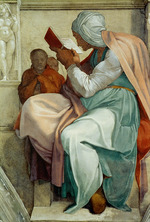 Buonarroti, Michelangelo - Propheten und Sibyllen: Persische Sibylle (Deckenfresko in der Sixtinischen Kapelle)