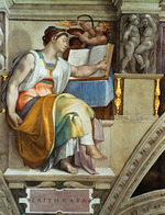 Buonarroti, Michelangelo - Propheten und Sibyllen: Erythraeische Sibylle (Deckenfresko in der Sixtinischen Kapelle)
