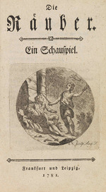 Historisches Objekt - Der Räuber von Friedrich Schiller. Erste Ausgabe 