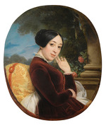 Picot, François-Édouard - Porträt von Sängerin und Komponistin Pauline Viardot (1821-1910)