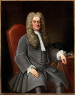 Unbekannter Künstler - Porträt von Sir Isaac Newton (1642-1727)
