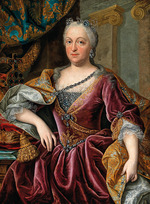 Auerbach, Johann Gottfried - Porträt von Maria Amalia von Österreich (1701-1756), Kaiserin des Heiligen Römischen Reichs