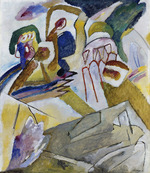 Kandinsky, Wassily Wassiljewitsch - Improvisation 18 (mit Grabstein) 