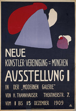 Kandinsky, Wassily Wassiljewitsch - Plakat für die erste Ausstellung der Neuen Künstlervereinigung München