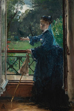 Stevens, Alfred - Frau auf dem Balkon