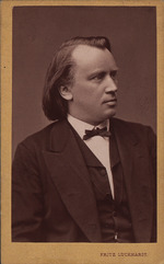 Luckhardt, Fritz - Porträt von Komponist Johannes Brahms (1833-1897)