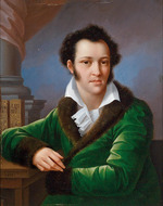 Oleszkiewicz, Józef - Porträt von Graf Fjodor Iwanowitsch Tolstoi (1782-1846), genannt Amerikaner