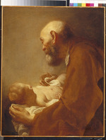 Angeli, Giuseppe - Heiliger Simon mit Christuskind