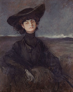 Forain, Jean-Louis - Porträt von Anna-Elisabeth, Comtesse Mathieu de Noailles (1876-1933)