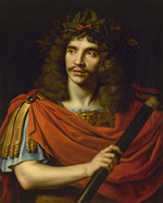 Mignard, Nicolas - Molière in der Rolle des Julius Caesar in La Mort de Pompée von Pierre Corneille 