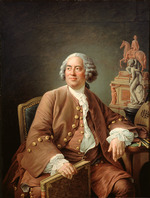Drouais, François-Hubert - Porträt von Architekt Edmé Bouchardon (1698-1762)