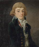 Bonneville, François - Porträt von Louis Antoine de Saint-Just (1767-1794)