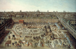 Unbekannter Künstler - Einweihung der Place Royale durch ein Reiterballett Le Roman des Chevaliers de la Gloire anläßlich der Hochzeit Ludwigs XIII. 