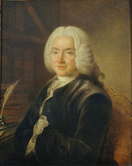 Pougin de Saint Aubin, Claude - Porträt von Charles-Jean-François Hénault (1685-1770)