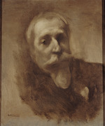 Carrière, Eugène - Porträt von Schriftsteller Anatole France (1844-1924)