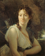 Gérard, François Pascal Simon - Porträt von Catherine Josephine Duchesnois (1777-1835)