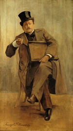 Stevens, Léopold - Porträt von Georges Courteline (1858-1929)