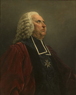 Hallé, Noël - Porträt von Schriftsteller Louis-Sébastien Mercier (1740-1814)