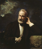 Chifflart, François - Porträt von Victor Hugo (1802-1885)
