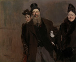 Boldini, Giovanni - John Lewis Brown mit Frau und Tochter