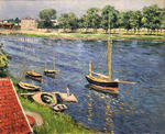 Caillebotte, Gustave - La Seine à Argenteuil, bateaux au mouillage