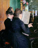 Caillebotte, Gustave - Die Klavierstunde