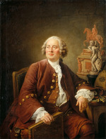 Drouais, François-Hubert - Porträt von Bildhauer und Architekt Edmé Bouchardon (1698-1762)