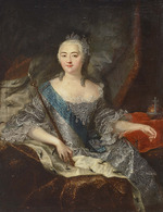 Grooth, Georg-Christoph - Porträt von Kaiserin Elisabeth I. von Russland (1709-1762)