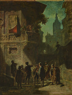 Spitzweg, Carl - Spanisches Ständchen (Serenade aus dem Barbier von Sevilla) 